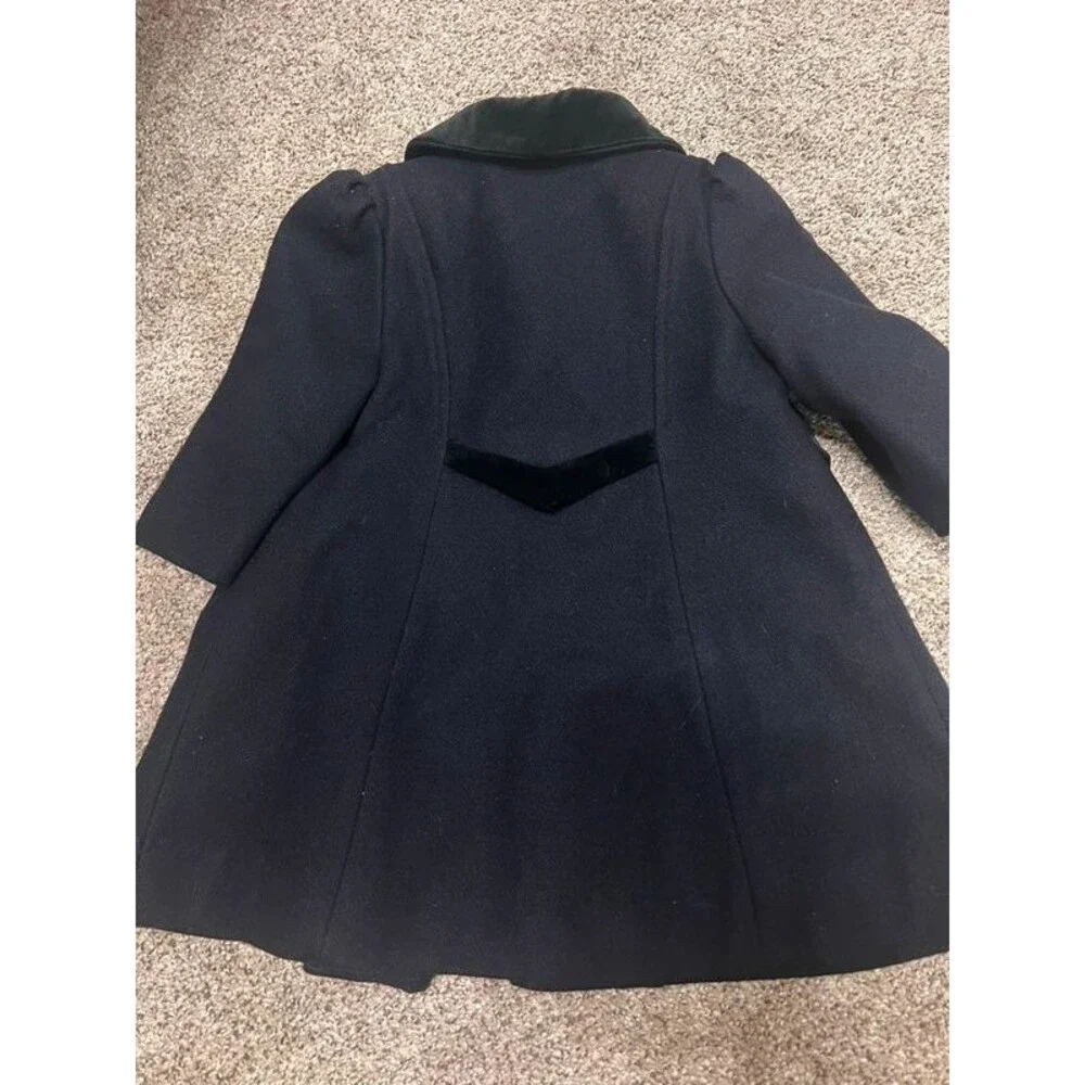 Vintage lil miss Bobbie girls Peacoat wool coat